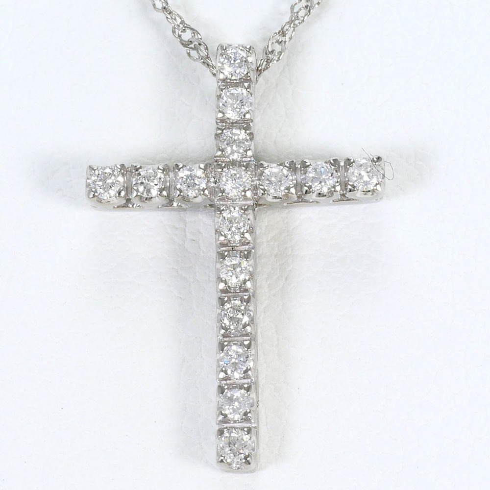 VINTAGE Silver Diamond Necklace